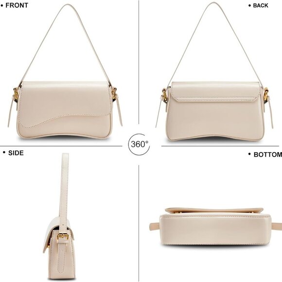 Small Shoulder Bags,Crossbody Purses for Women Vegan Leather Handbag Clutch Hobo - Picture 3 of 6